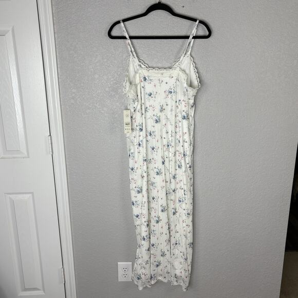 NWT No Boundaries Slip Dress Maxi Babydoll Lace Sz XL Floral Fairy 90's Y2K Styl - Picture 3 of 7